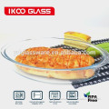 Microwave Impact&Heat Resistant Oval Tempered Borosilicate Glass Bakeware